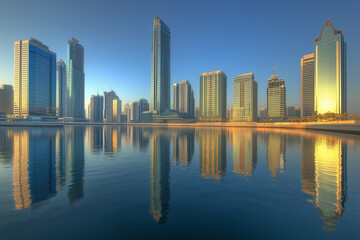 Naklejka premium 도시 풍경