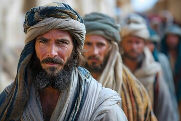 Biblical illustration, Jesus Sends His Twelve Apostles to the Lost Sheep of the People of Israel