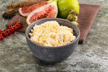 Delicous sheep cottage cheese curd