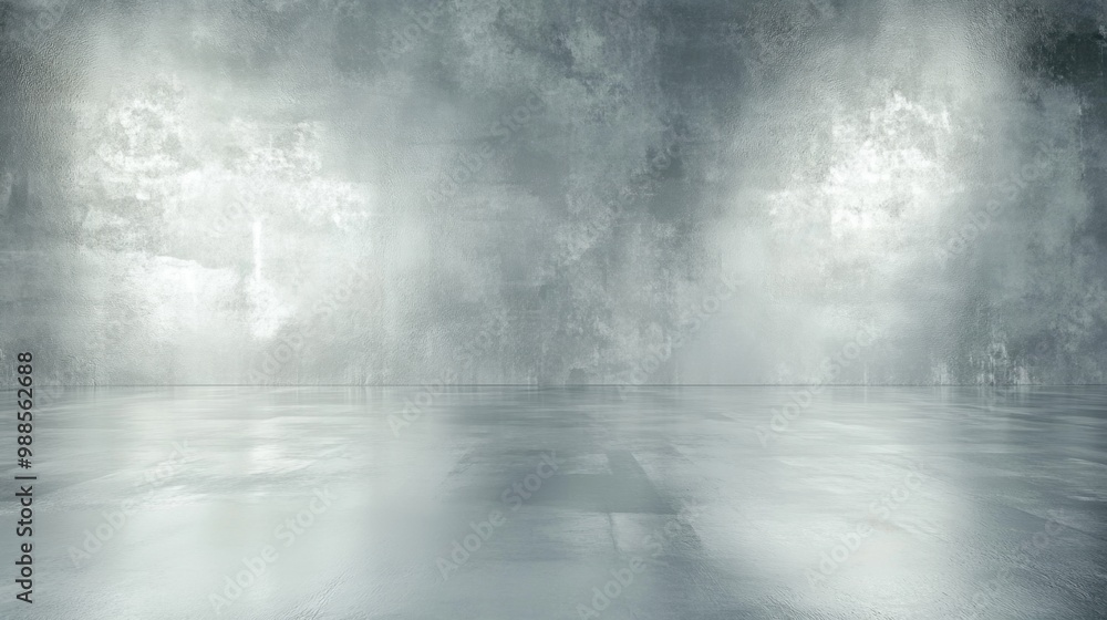 Poster metallic silver surface with subtle reflections, creating a luxurious background with ample space fo