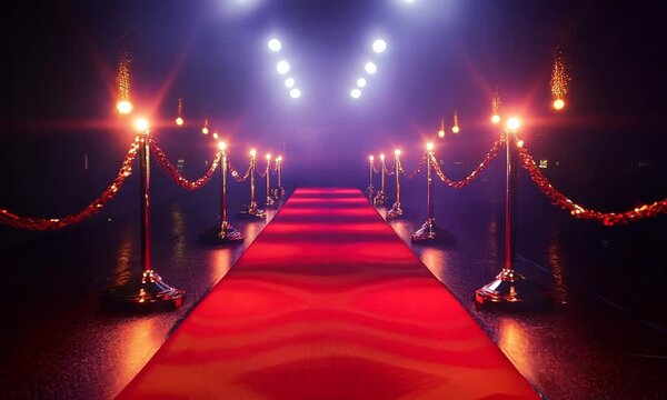 red carpet entrance to vip event