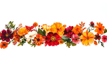 Beautiful flower image arrangement elements