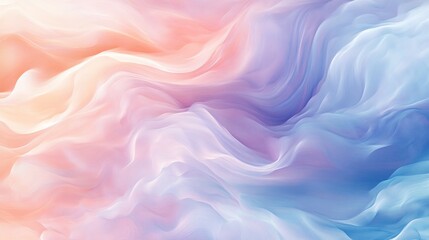 Obraz premium Ethereal Pastel Waves: A Dreamlike Artistic Expression