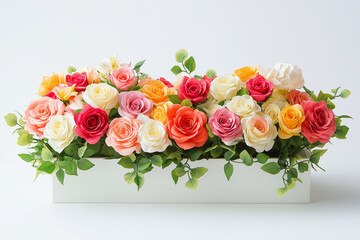 Beautiful flower image arrangement elements