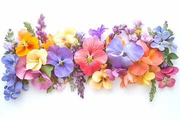 Beautiful flower image arrangement elements