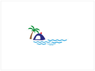 BEACH logo , vector ,icon and illustration.