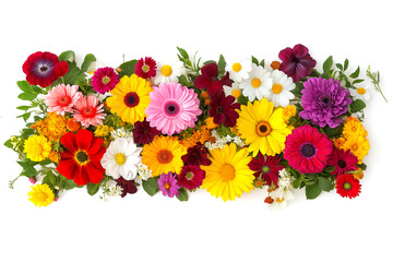 Beautiful flower image arrangement elements