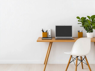 Home office in modern apartment