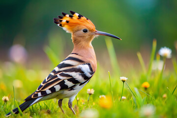 bird on a meadowbird, nature, wildlife, animal, chaffinch, sparrow, wild, beak, hoopoe, finch, tree, green, grass, branch, upupa epops, feather, upupa, birds, brown, feathers, spring, sitting, perched