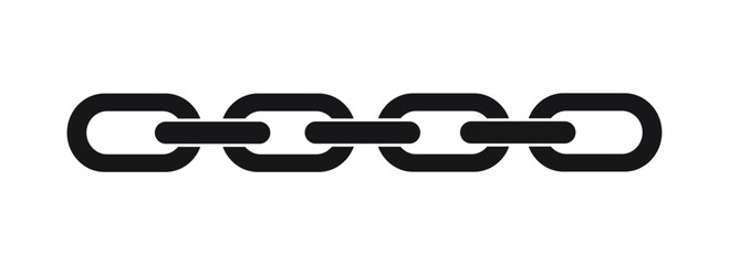 Chain icon isolated. vector illustration
