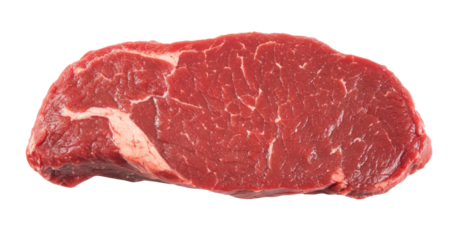 raw meat on transparent background. png file