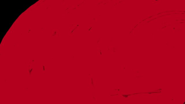 animation and overlay of transparent red paint brush with for sale text and ending with red waves mp4