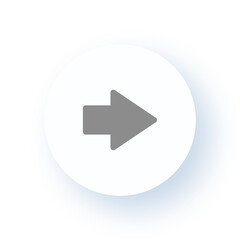 Neumorphism User interface Directional Arrow Icon UX UI Design Drop Shadow