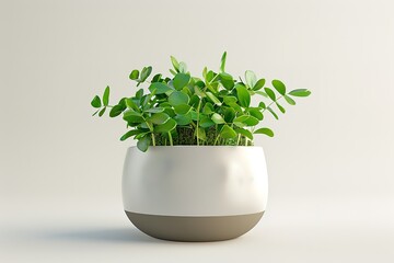 Fototapeta premium 3d illustration of houseplants isolated on white background