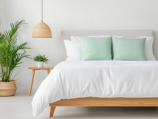 Interior of stylish bedroom