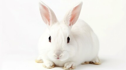 An isolated animal image on a pure white background. The animal has distinct features and a unique charm. Its pose and expression capture attention. The white background makes the animal stand out cle