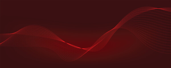 red abstract background with waves