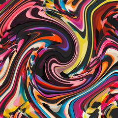 Colorful bright painted vector background of wavy lines. Abstract silk scarves fashion. marble, wallpaper, geometric pattern, scarf, rug, pillow, bandana, fabric textile, clothing, kerchief prints etc