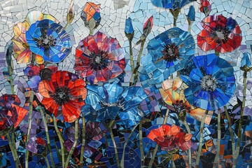 Modern abstract art. illustration. Flowers, branches, golden elements, textures, oil on canvas. grey, print, wallpaper, poster, card, mural, wall art