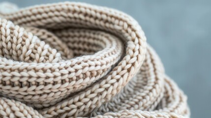 Knitted Scarf in Progress, showcasing intricate stitches and vibrant yarn, embodying warmth and craftsmanship, inviting creativity and personal touch in every thread