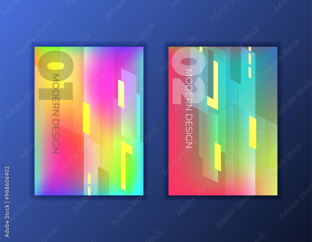 Aufkleber abstract art background for web and print modern vector