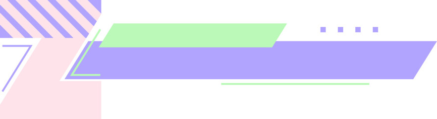 Obraz premium Pastel Memphis Style Lower Third. A-Z Typography design.