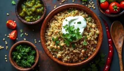 Afghan Shola Sticky Rice with Mung Beans and Yogurt (Afghan Cuisine)