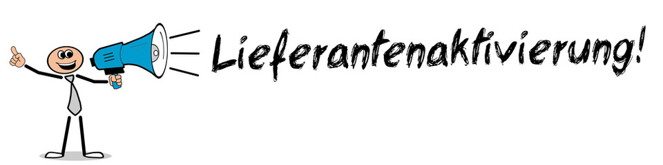 Lieferantenaktivierung!