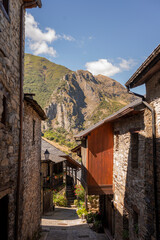 Rustic Charm: Traditional Stone Houses and Mountain Views