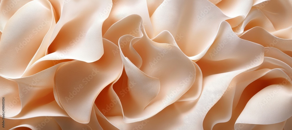 Poster abstract background elegant intertwining organic forms in a delicate pastel color palette