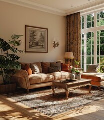 Living room in British style