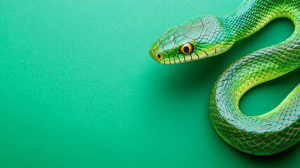 Obraz premium Happy Chinese New Year 2025 with Snake zodiac sign. Lunar new year