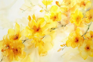 Modern abstract art. illustration. Flowers, branches, golden elements, textures, oil on canvas. grey, print, wallpaper, poster, card, mural, wall art