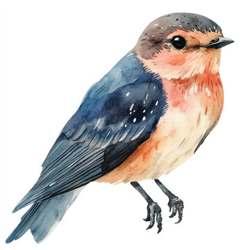 recommend clip art: Swift watercolor clipart illustration isolated