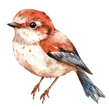 recommend clip art: Swift watercolor clipart illustration isolated