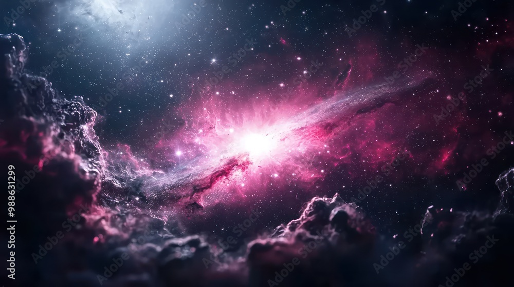 Poster mysterious pulsars: signals of unknown origin in 32k resolution streaming across the cosmos, generat