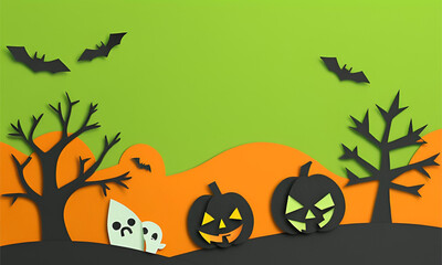 Cute halloween background.