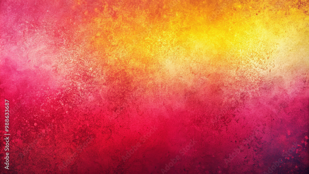 Poster a warm gradient transitions from deep red to bright yellow, creating an abstract background. the sof