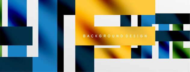 Colorful squares, lines minimal abstract background. Vector Illustration For Wallpaper, Banner, Background, Card, Book Illustration, landing page