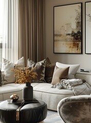 Modern minimalist living room