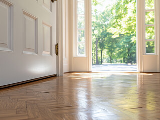 Fototapeta premium open door in mansion