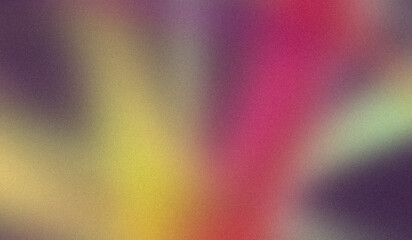 Noise texture abstract blurred magenta yellow color gradient retro banner poster backdrop design. Colorful grainy gradient blend colors backdrop design 