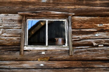 old wooden window