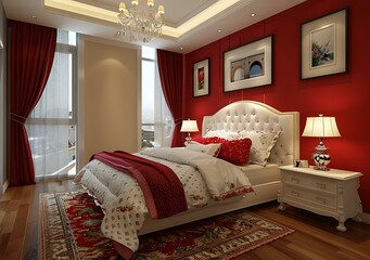 European-style bedroom