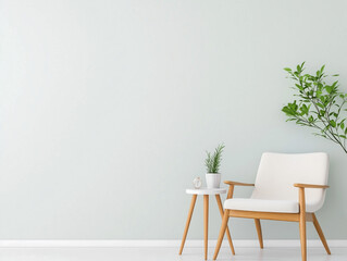 Scandinavian Living Room. Stylish Interior Design Background