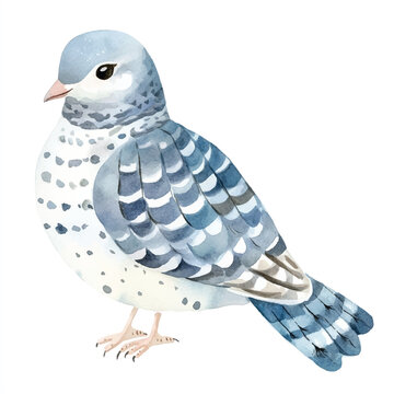 recommend clip art: Dove watercolor clipart illustration isolated