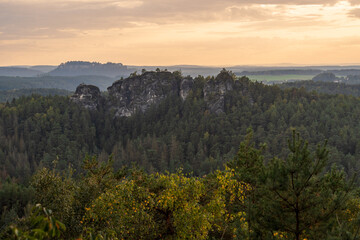 Fototapeta premium Saxon Switzerland National Park, or Nationalpark Sächsische Schweiz