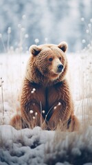 Obraz premium Bear wildlife animal mammal.