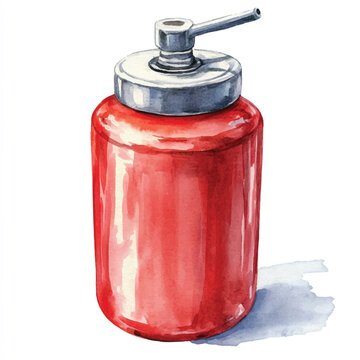 recommend clip art: Dispenser watercolor clipart illustration isolated