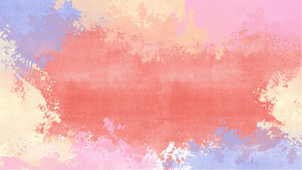 Abstract pink watercolor background.Hand painted watercolor. vector
